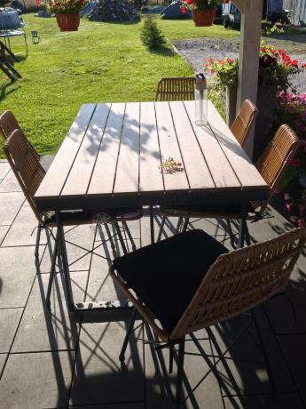 Komplet mebli obiadowych do ogrodu 6 + 1 Urbino Dining - Natural