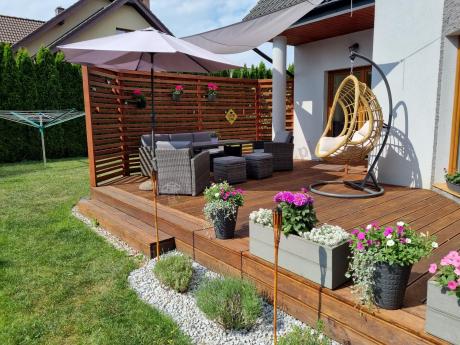 Komplet mebli obiadowych z dużą sofą 186cm technorattan Cofete Dining – Dark Grey