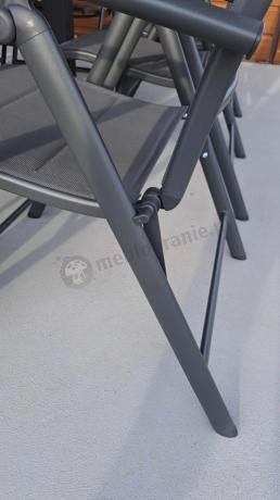 Komplet mebli ogrodowych dla 10 osób KJD10 ze składanymi krzesłami aluminiowymi