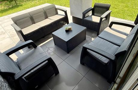 Komplet mebli ogrodowych Meblobranie CTB7 grafit