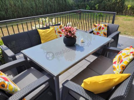 Komplet mebli ogrodowych Meblobranie CTB7 grafit