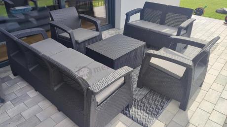 Komplet mebli ogrodowych Meblobranie CTB7 grafit