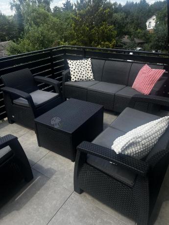 Komplet mebli ogrodowych Meblobranie CTB7 grafit