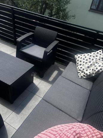 Komplet mebli ogrodowych Meblobranie CTB7 grafit
