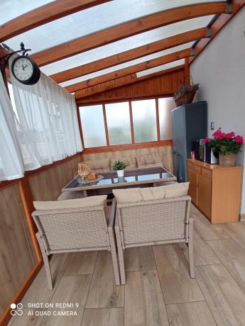 Komplet mebli ogrodowych technorattan dla 7 osób Perata Dining Natural