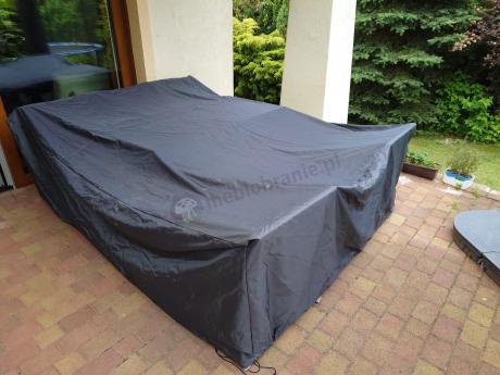 Komplet mebli ogrodowych technorattan dla 7 osób Perata Dining Natural