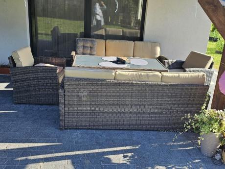 Komplet mebli ogrodowych z sofami Cofete Grande – Brown