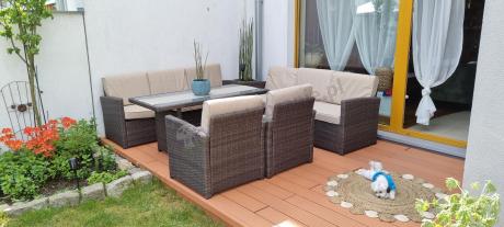 Komplet mebli ogrodowych z sofami Cofete Grande – Brown