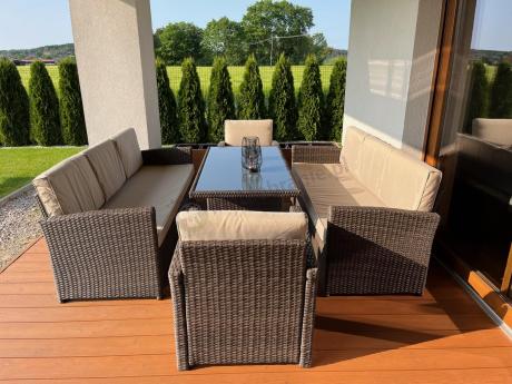 Komplet mebli ogrodowych z sofami Cofete Grande – Brown