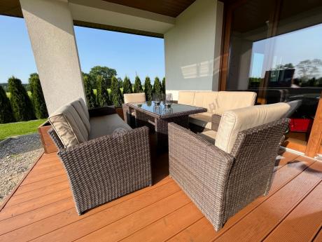 Komplet mebli ogrodowych z sofami Cofete Grande – Brown