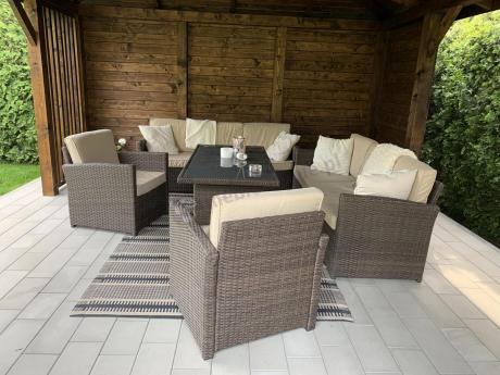 Komplet mebli ogrodowych z sofami Cofete Grande – Brown