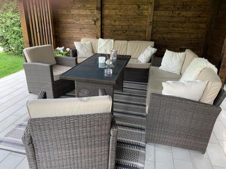 Komplet mebli ogrodowych z sofami Cofete Grande – Brown