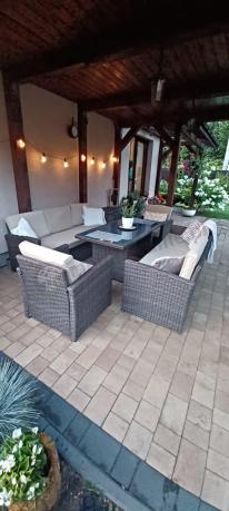 Komplet mebli ogrodowych z sofami Cofete Grande – Brown