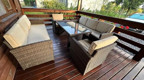 Komplet mebli ogrodowych z sofami Cofete Grande – Brown