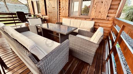 Komplet mebli ogrodowych z sofami Cofete Grande – Brown