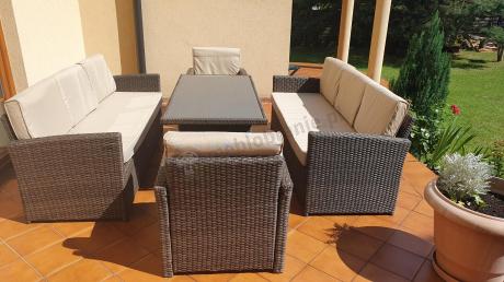 Komplet mebli ogrodowych z sofami Cofete Grande – Brown