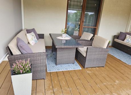 Komplet mebli ogrodowych z sofami Cofete Grande – Brown