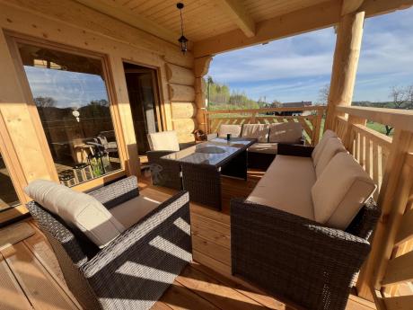 Komplet mebli ogrodowych z sofami Cofete Grande – Brown