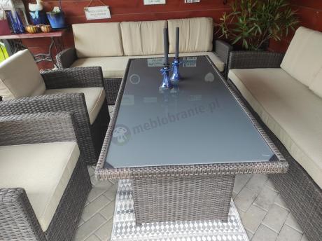 Komplet mebli ogrodowych z sofami Cofete Grande – Brown