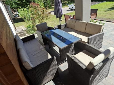 Komplet mebli ogrodowych z sofami Cofete Grande – Brown