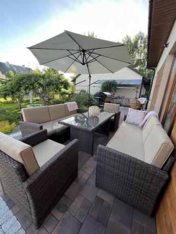 Komplet mebli ogrodowych z sofami Cofete Grande – Brown