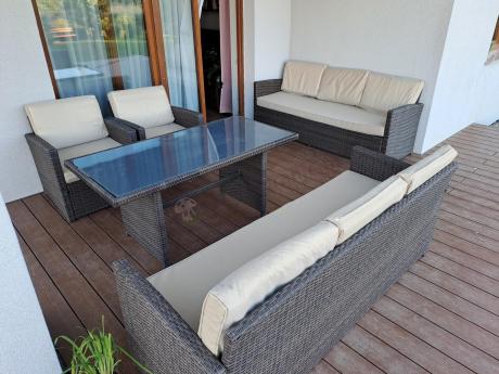 Komplet mebli ogrodowych z sofami Cofete Grande – Brown