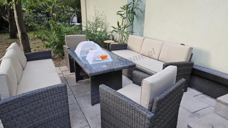 Komplet mebli ogrodowych z sofami Cofete Grande – Brown