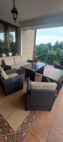Komplet mebli ogrodowych z sofami Cofete Grande – Brown