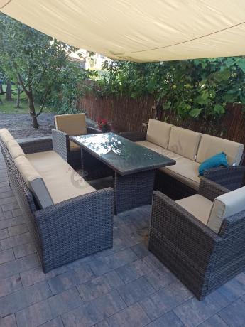 Komplet mebli ogrodowych z sofami Cofete Grande – Brown