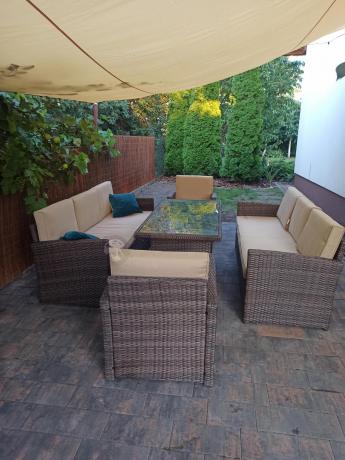 Komplet mebli ogrodowych z sofami Cofete Grande – Brown