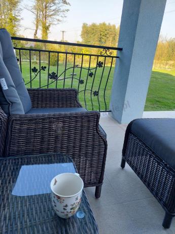 Komplet mebli ogrodowych z technorattanu z funkcją Relax Laritto Duo - Dark Brown