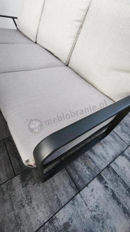 Komplet mebli ogrodowych z wysokim stołem 160cm, sofami i fotelami - Ater Grande - Beige