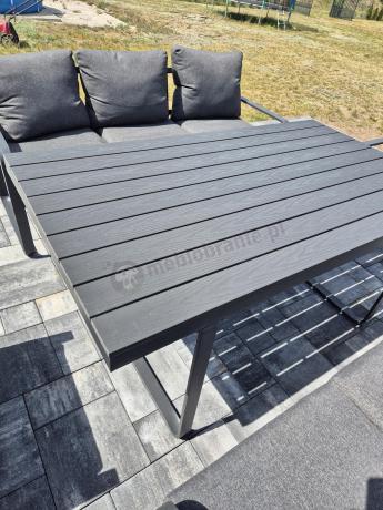 Komplet mebli tarasowych dla 8 osób - 2 sofy, 2 fotele i wysoki stół 160cm - Panaon Grande DG