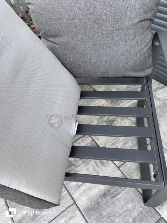 Komplet mebli tarasowych dla 8 osób - 2 sofy, 2 fotele i wysoki stół 160cm - Panaon Grande DG