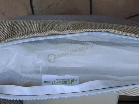 Komplet mebli z sofą i wysokim stołm technorattan Cofete Dining – Natural