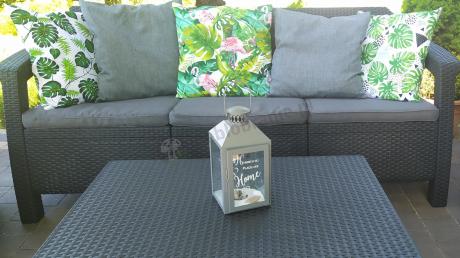 Komplet ogrodowy Corfu Set Box Max z pufami