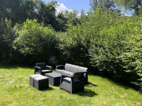 Komplet ogrodowy Corfu Set Box Max z pufami