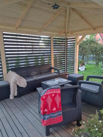 Komplet ogrodowy Corfu Set Box Max z pufami