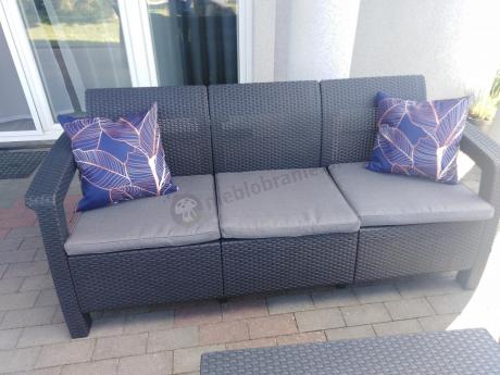 Komplet ogrodowy Corfu Triple Box grafit