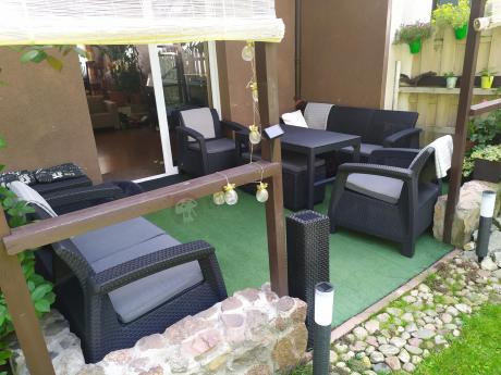 Komplet ogrodowy Corfu Triple Box grafit