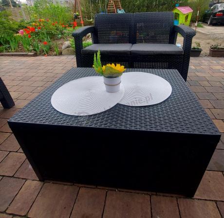 Komplet ogrodowy Corfu Triple Box grafit