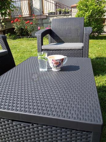 Komplet ogrodowy Corfu Triple Box grafit