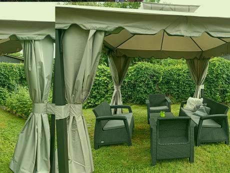 Komplet ogrodowy Corfu Triple Box grafit