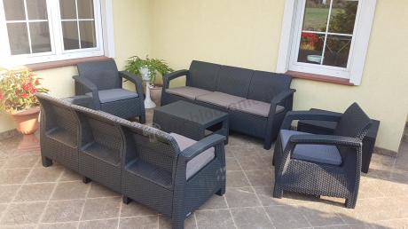 Komplet ogrodowy Corfu Triple Box grafit