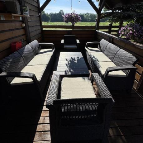 Komplet ogrodowy na taras dla 8 osób