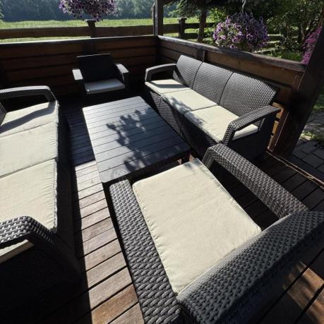 Komplet ogrodowy na taras dla 8 osób