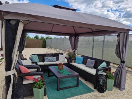 Komplet ogrodowy na taras dla 8 osób