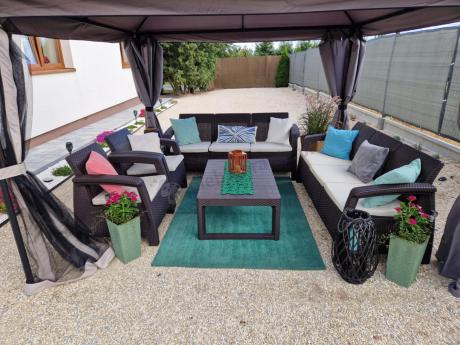 Komplet ogrodowy na taras dla 8 osób