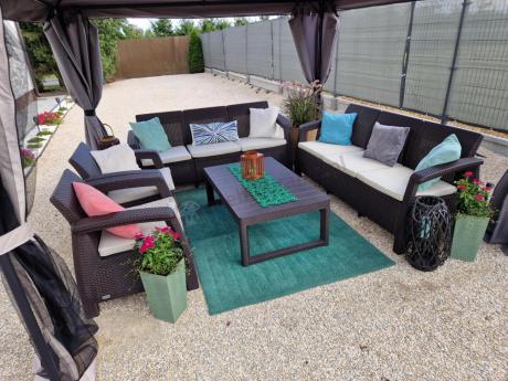 Komplet ogrodowy na taras dla 8 osób