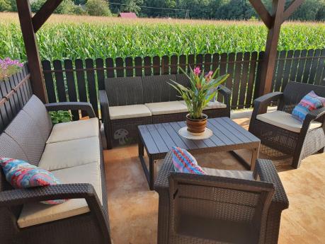 Komplet ogrodowy na taras dla 8 osób